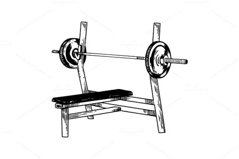 Athlete weightlifting barbell sketch | Pre-Designed Vector Graphics ...