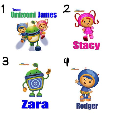 Team Umizoomi T Shirt Iron on Transfer Personalized Light - Etsy