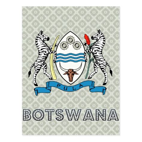 Botswana Coat of Arms Postcard | Zazzle