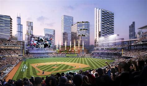 Renderings show proposed new White Sox stadium in Chicago's South Loop | News | Archinect