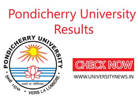 Pondicherry University Results (Released) @pondiuni.edu.in | University News India