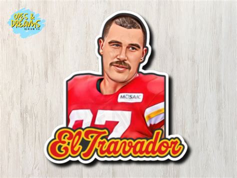 Travis el Travador Kelce Mustache Waterproof, Uv-resistant KC Chiefs ...