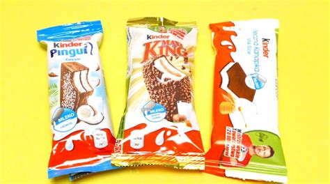 Kinder Penguin Coco, Kinder MAXI KING & Kinder Milk Slice from Poland ...