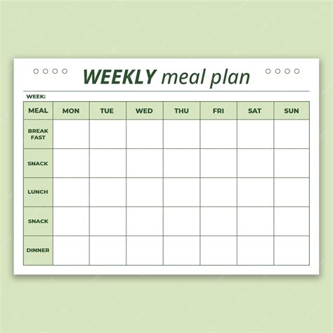 Diet Chart Template