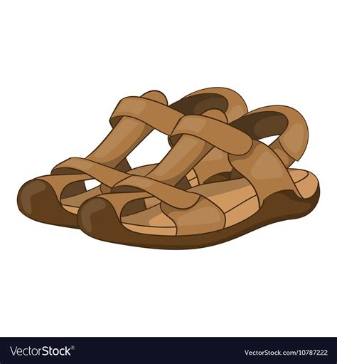 Sandals icon cartoon style Royalty Free Vector Image