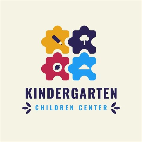 Free Vector | Kindergarten logo design template