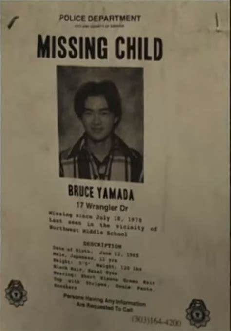 bruce yamada missing poster | Фильмы, Стена