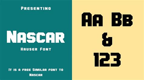 Nascar Font Download Free - Free Fonts Lab