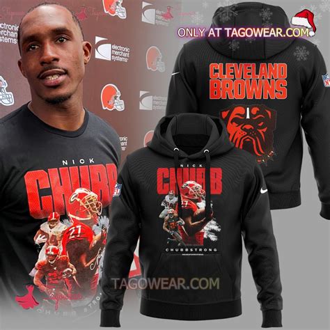 Cleveland Browns Nick Chubb Chubb Strong Hoodie - Tagowear