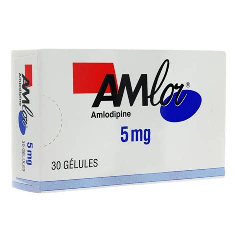 Amlor 5mg gélules - Médicament pour l'hypertension et l'angor