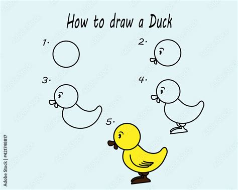 How To Draw A Duck Easy