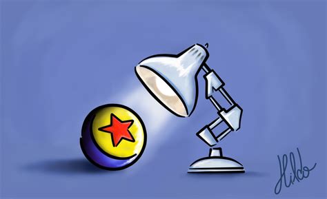 Would make a really cool tattoo. | Pixar, Pixar lamp, Disney art