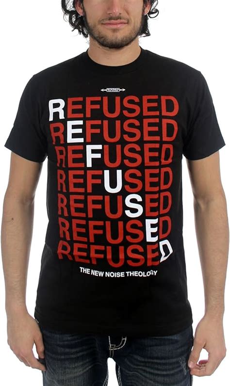 Amazon.com: Refused - Mens New Noise T-Shirt, Size: XX-Large, Color: Black: Clothing