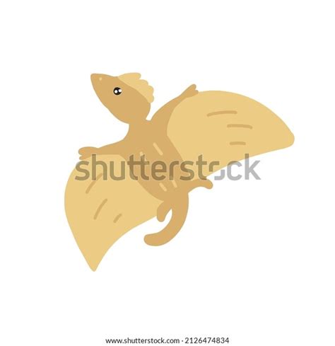 Pterodactyl Cute Dino Clipart Cartoon Dinosaur Stock Vector (Royalty ...