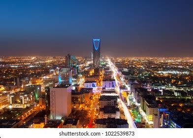 Riyadh Skyline Night 1 Showing Olaya Stock Photo 1022539873 | Shutterstock