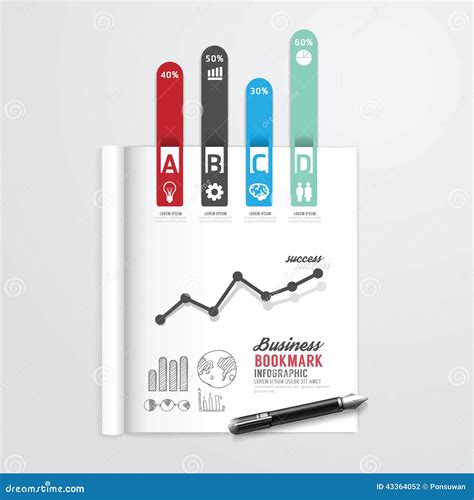 Infographic Book Cover Vector Illustration | CartoonDealer.com #70089914