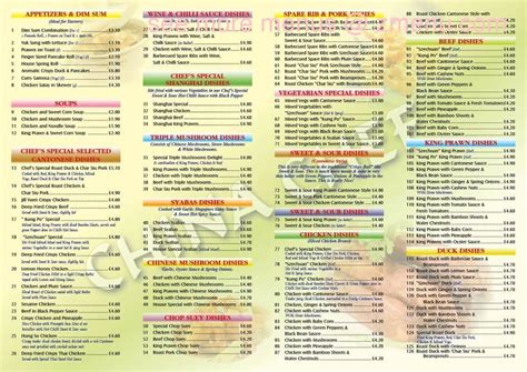 Menu at China Chef fast food, Burntwood