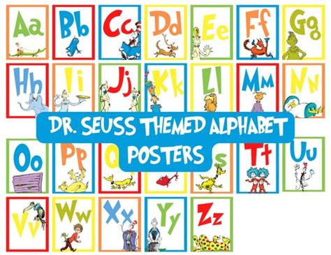 Dr Seuss Alphabet Letters Free Printable