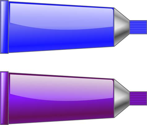 Clipart - Color tube Blue Purple