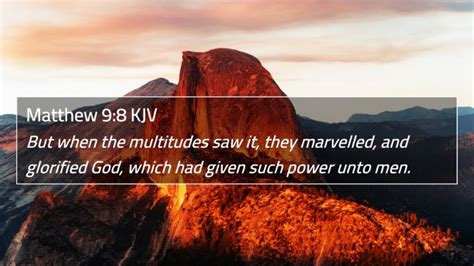 Matthew 9:8 KJV 4K Wallpaper - But when the multitudes saw it, they ...