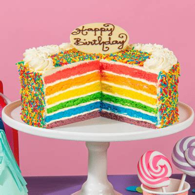 A RAINBOW CAKE The Cheesecake Shop