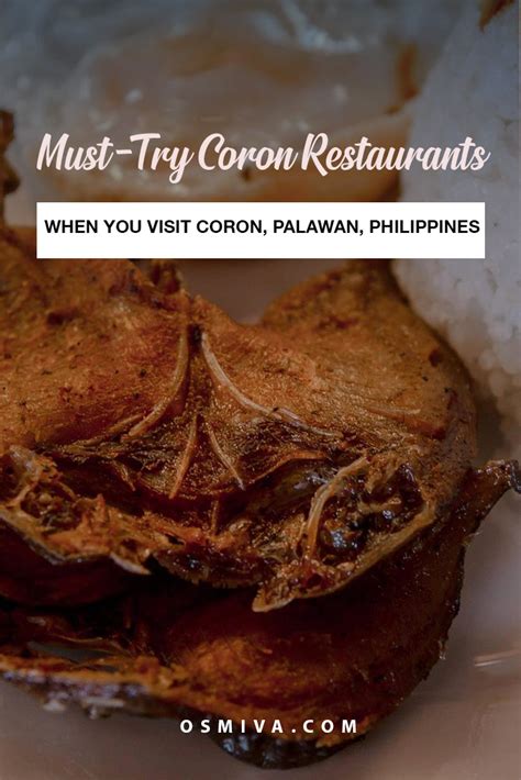 Yummy Coron Delicacies and Coron Restaurants to Try in Palawan (2020 Update) | OSMIVA