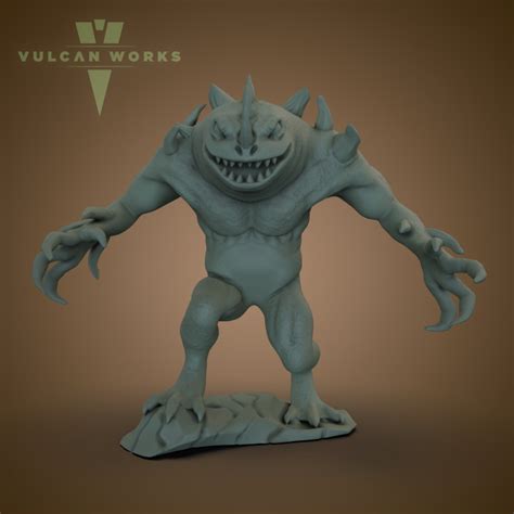 3D Printable Death Slaad by VulcanWorks