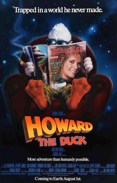 Howard the Duck (1986) | Childhood movies, Good movies, Howard the duck