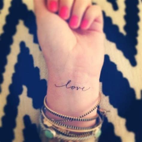 101 Remarkably Cute Small Tattoo Designs for Women | Love wrist tattoo ...