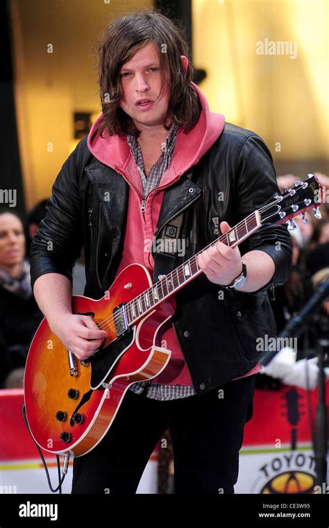 Matthew Followill Kings of Leon performing live at Rockefeller Center ...