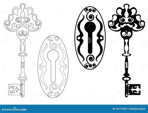 Skeleton Key Vector Royalty Free Stock Photo - Image: 18771335