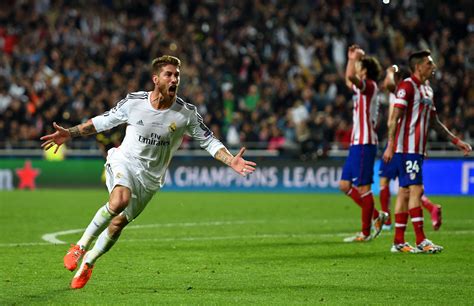 Real Madrid - UEFA Champions League Final 2014 - Sergio Ramos - scores ...