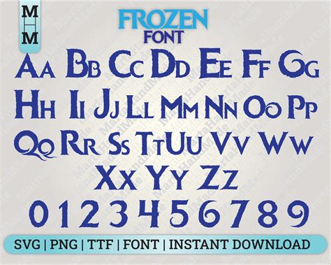 Frozen Font, Frozen Svg, Frozen Font Svg, Frozen Font Cricut, Frozen 2 ...