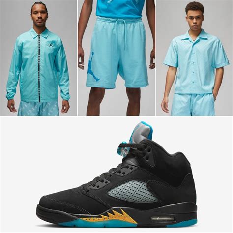 Air Jordan 5 Aqua Shirts Hats Clothing Outfits