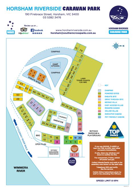 Facilities - Horsham Riverside Caravan Park