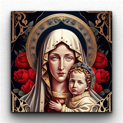 Virgin Mary with baby Jesus - Motive Decor - Paintings & Prints, Religion, Philosophy ...