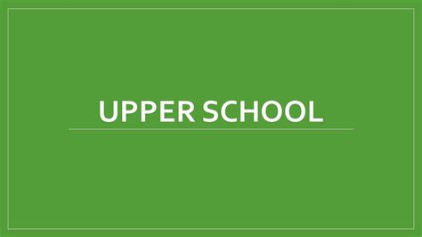 Upper School- Annual Review Day — Cedar Hall School