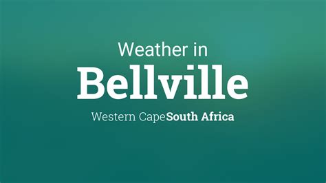 Weather for Bellville, South Africa