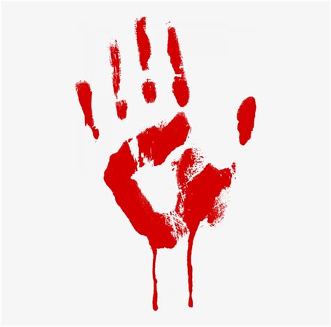 Bloody Handprint Svg Free