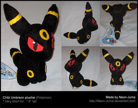 Chibi umbreon plushie by Neon-Juma on DeviantArt