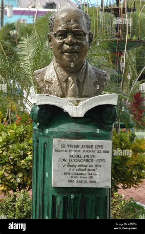 Castries St Lucia sir william arthur lewis statue nobel prize economics ...