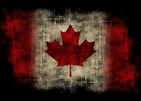 'Canada flag' Poster, picture, metal print, paint by Abc Def | Displate | Canada flag, Canada ...