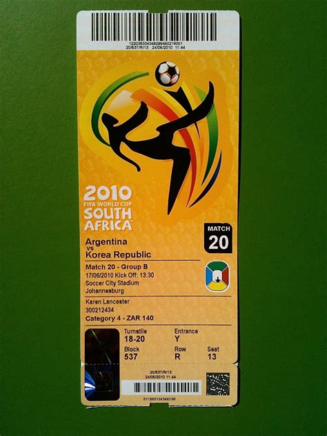 Have a Say!: 2010 FIFA World Cup Tickets