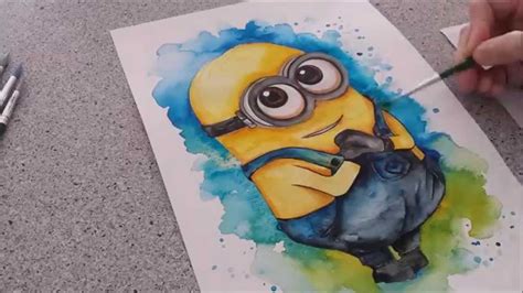 Dave the Minion - Speed painting by Fiona-Clarke.com - YouTube