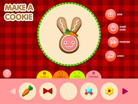 🕹️ Play Make a Cookie Game: Free Online Cookie Designer Video Game for Kids