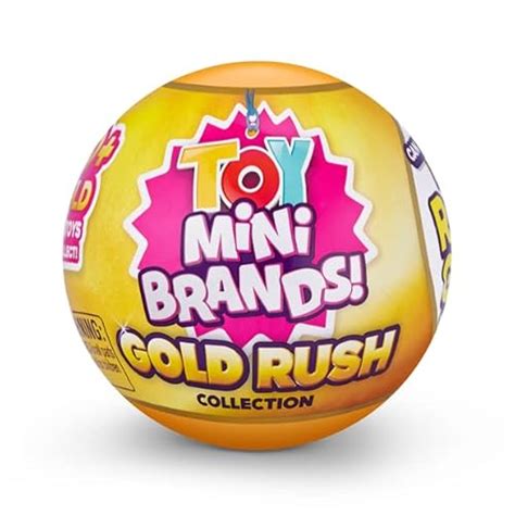 Mini Brands Gold Rush Limited Edition Toys Mystery Capsule Real Mini Brands Collectible Toy ...