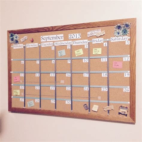 Cork Board Calendar Diy | Cork board ideas for bedroom, Cork board, Diy calendar