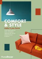 Simple Warm Style Poster | Linearity Templates