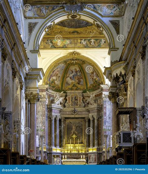 Interior of the Cathedral of St Andrea, Amalfi, Stock Photo - Image of ...