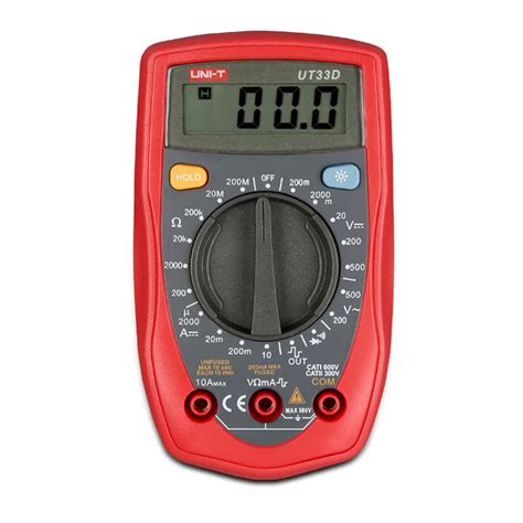 Palm Size Digital Multimeters Professional Electrical Handheld Ammeter Multitester With ...